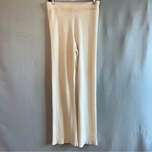 Oak + Fort Black Label Cashmere Cream Knitwear Pants